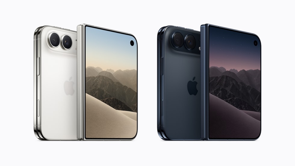iPhone Duo 스타 화이트와 나이트 스카이 공식 제품 이미지